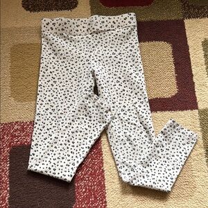 H&M White and Black Polka Dot Kids Leggings